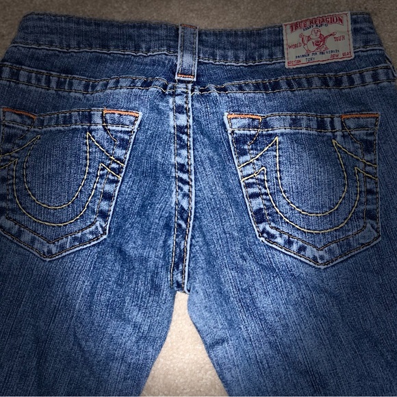 True Religion "Tony" Flared Wide Leg Jeans Size: 29 - Picture 4 of 15